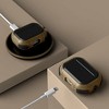Vena Two Tone Heavy Duty Case for Apple AirPods Pro 2 Case, Protective Cover Compatible with Magsafe AirPods Pro Gen 2 2nd Generation, Black / Brown - 3 of 4