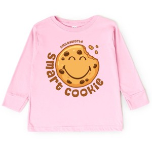The Juniper Shop SmileyWorld Smart Cookie Circle Toddler Long Sleeve Tee - 1 of 4