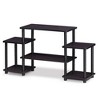 Furinno Simple Design TV Stand for TV's up to 30" Media Center Console Table w/ Open Reversible Shelf No Tools Entertainment Center,Dark Walnut - 2 of 4