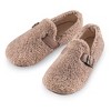 Collections Etc Fleece Indoor/Outdoor Shoes with Buckle Accent - 2 of 4