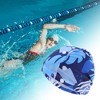 Unique Bargains Nylon Seaweed Print Swim Cap 1 Pc - 2 of 4