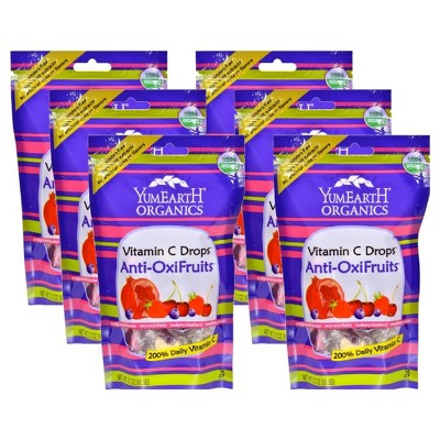 Yum Earth Vitamin C Drops Anti-OxiFruits - Case of 6/19.8 oz