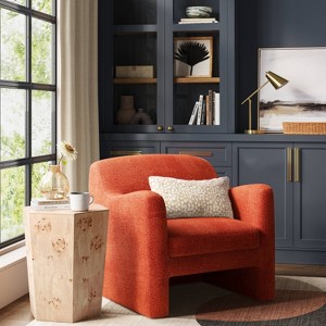 Maldone Curved Upholstered Accent Chair - Threshold™ - 1 of 4