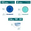 vancasso 18 Pieces Stoneware Dinnerware Set, Mix Colour Set, Blue,  For 6 Person - 2 of 4