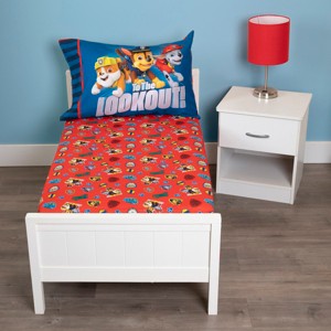 NoJo Paw Patrol 2 Piece Toddler Sheet Set - Includes a Fitted Sheet and Reversible Pillowcase - 1 of 4