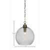 Toltec Lighting Kimbro 1 - Light Pendant in  New Aged Brass with 11.75" Smoke Bubble Shade - 2 of 2