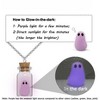 Glow in The Dark Ghost in a Bottle Necklace - Purple Halloween Jewelry for Women & Men - 3 of 4