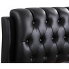 TiramisuBest Contemporary Black King-Sized PU Bed for Relaxation - 2 of 4