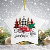 It's the Most Wonderful Time of the Year Plaid Trees Ornament| OrnamentallyYou - 4 of 4