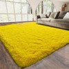 Bright Yellow Shag Rug, Ultra Soft 1.7" Thick, Non-Slip Backing, for Bedroom or Living Room - 4 of 4