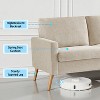 Dyonery 68" Loveseat Sofa, Mid Century Modern Small Couch for Living Room, Linen Fabric 2 Seater Sofa with Deep Cushion, Solid Wood Frame - 4 of 4