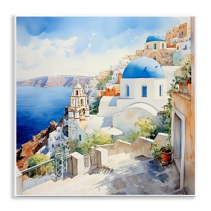 Stupell Industries Santorini City Landscape, 12" x 12" - 1 of 4