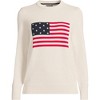 Lands' End Women's Cotton Drifter Crew Neck Sweater - Embroidered - 3 of 4
