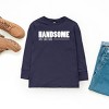 The Juniper Shop Handsome Just Like Dad Youth Long Sleeve Tee - XL - Navy - 3 of 4