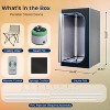 SereneLife Portable Steam Home Sauna - Personal Detox Spa with Chair & Steamer (SLISAU35BK) - Black - 2 of 4