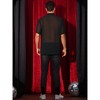 Lars Amadeus Men's Short Sleeve See Through Button Down Point Collar Sheer Shirts - 3 of 4