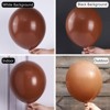 PartyWoo Balloons Brown Dark Boho Neutral Coffee 36 18 12 10 5 Inch 100 pcs - 3 of 4