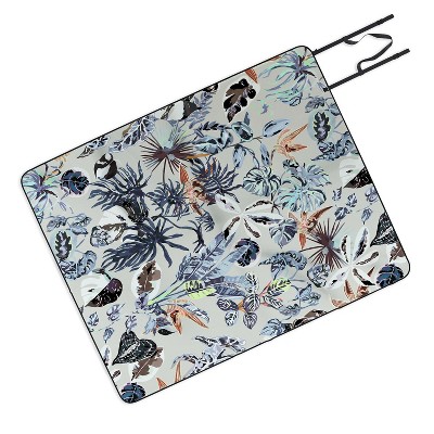 Marta Barragan Camarasa Modern blue jungle Picnic Blanket - Deny Designs