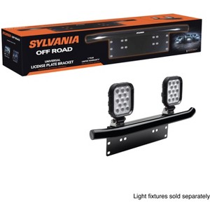 SYLVANIA - Universal License Plate Bracket - Lifetime Limited Warranty Easy to Install Off Road LED Work Light, Truck, Boat, ATV, UTV, SUV, 4x4 (1 PC) - 1 of 4