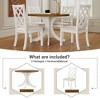 ChicFurnit Dining Sets Round Wood Table Set with Upholstered Chairs for Kitchen Dining Room, Brown, 44.88"*44.88"*6.5" - 4 of 4