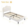 Twin Upholstered Bed Frame with Adjustable Headboard & Smart LED - 2 of 4