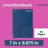 Noted by Post-it Soft Cover Lined Notebook Cobalt Blue 64 Pages - 2 of 4