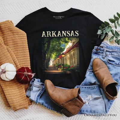Vintage Arkansas State Hot Springs T-Shirt, Bathhouse Row Tee and Scenic Landmark Keepsake Souvenir | OrnamentallyYou
