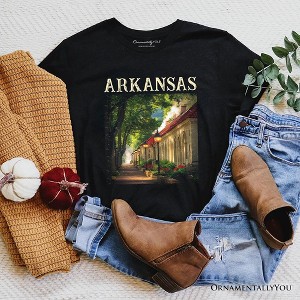 Vintage Arkansas State Hot Springs T-Shirt, Bathhouse Row Tee and Scenic Landmark Keepsake Souvenir | OrnamentallyYou - 1 of 4