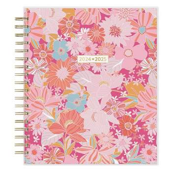 Color Me Courtney for Blue Sky 2024-25 Daily/Monthly Planner 10"x8" Frosted PP Bloom Pink