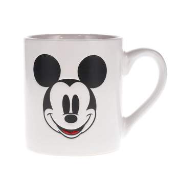 Silver Buffalo Disney Mickey Mouse Wax Resist Ceramic Mug | Holds 14 Ounces