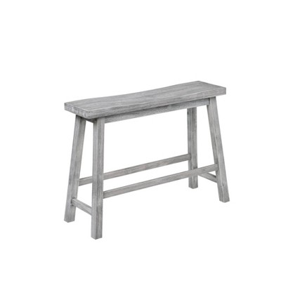 Sonoma 36" Storm Gray Wire-Brush Eco-Friendly Rubberwood Bench