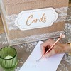 Kate Aspen Rustic Elegance Wedding and Party Card Box - Burlap and Lace - 3 of 4