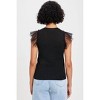 Women's Tulle Ruffle Shell Top - GOLDIE - 3 of 3