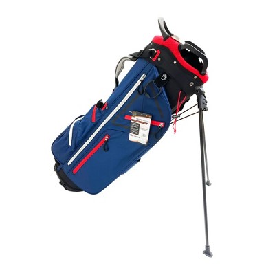 Club Champ Golf 400 Series Deluxe Stand Bag 7-Way - Red / White / Blue