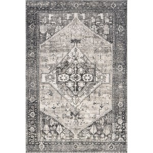 Nuloom Elisabeth Medallion Pet Friendly Machine Washable Area Rug - 1 of 4
