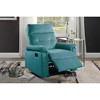 Velvet Manual Motion Recliner Chair with Tufted Back & Plush Pillow-Top Arms, 1-Piece - 2 of 4