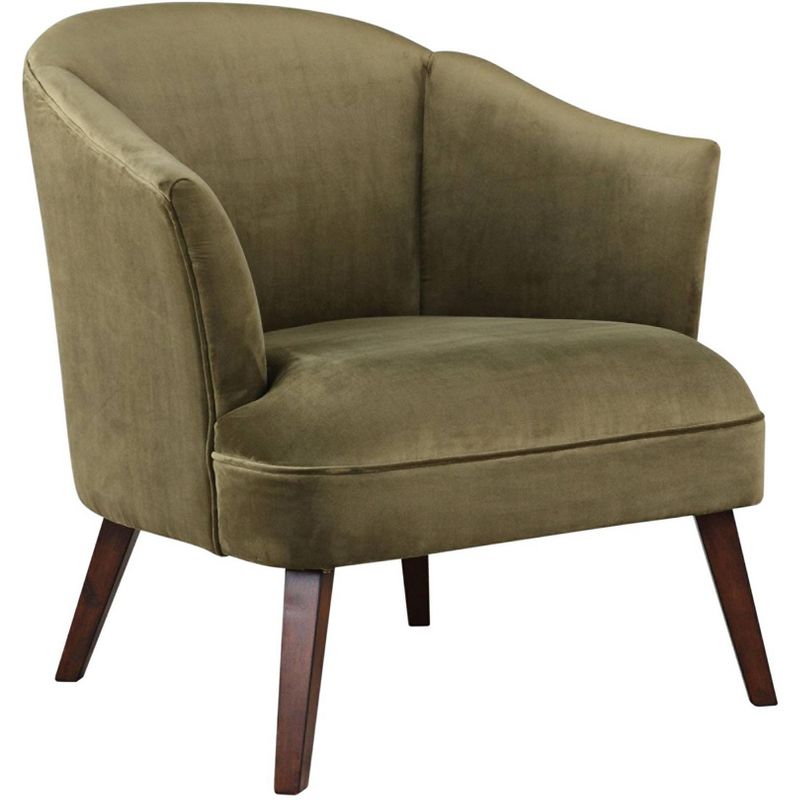 Uttermost Conroy Soft Olive Velvet Fabric Accent Chair, 1 of 5