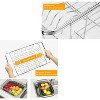 LunaLulinlk Stainless Steel Dish Drainer Plate Rack, Extendable Dish Drying Rack Basket for Fruits Vegetables Pots Bowls Plates and Kitchen Utensils - 4 of 4