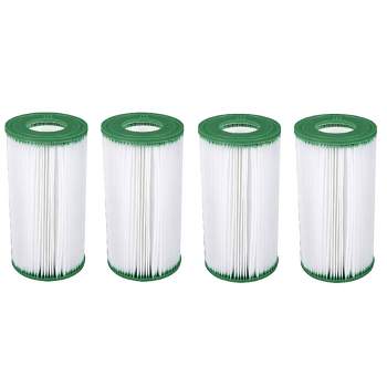 Coleman 90357E Type III A/C 1000 and 1500 GPH Replacement Filter Swimming Pool Cartridges Compatible with Power Steel Round Frame Pools (4 Pack)