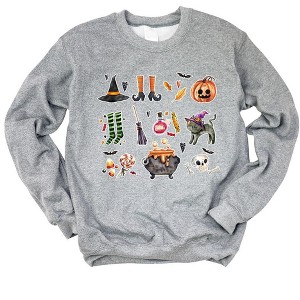 Simply Sage Market Women's Graphic Sweatshirt Witch Collage - 1 of 4