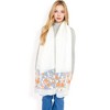 Anna-Kaci Women's Elegant Floral Embroidered Sheer Scarf with Lightweight Textured Fabric Overlay for Sophisticated Style - 2 of 4