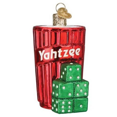 Old World Christmas 3.75 In Yahtzee® Ornament Hasbro Dice Game Tree Ornaments