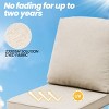 Pellebant Patio Chair Cushions Waterproof for Outdoor Furniture with Removable Cover Deep Seat & Back Cushion - 3 of 4