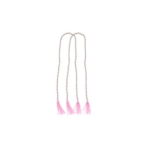 Unique Bargains Three-Sided Tassel Curtain Tie Polyester 2 Pcs - 1 of 4