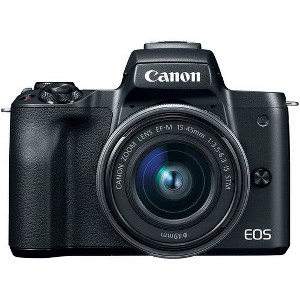Canon EOS M50 Mirrorless Digital Camera with 15-45mm Lens (Black) - 1 of 4