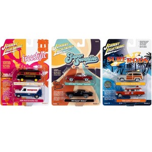Johnny Lightning "2-Packs" 2023 Set B of 6 pieces Release 2 1/64 Diecast Model Cars by Johnny Lightning - 1 of 4
