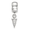Black Bow Jewelry Sterling Silver Arizona State Sun Devils NCAA Bead Charm - 2 of 4