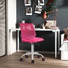 ELJGET Ergonomic Office Chair for Teens, Height Adjustable Desk Chair with Rolling Wheels, Breathable Backrest & Soft Seat - 3 of 4