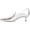 Journee Collection Womens Celina Kitten Heel Loafer Square Toe Pumps - 2 of 4