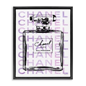 Stupell Industries Glam Black Purple Perfume Bottle, 25" x 31" - 1 of 4